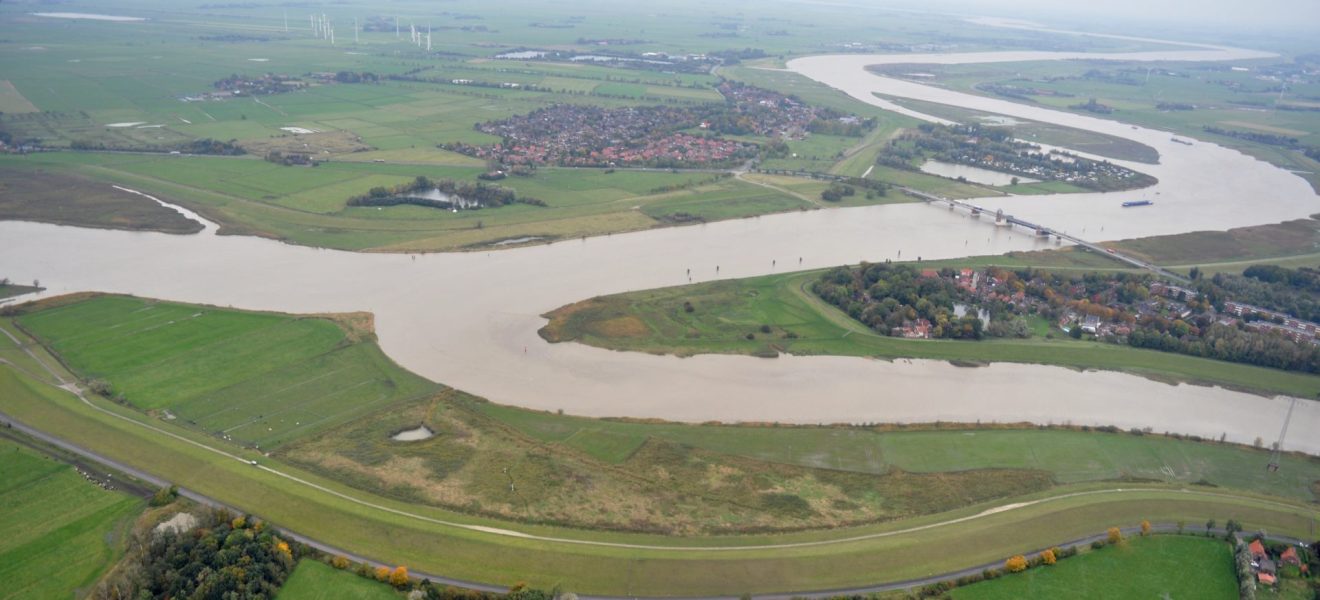 Die Festung Leerort am Zusammenfluss von Ems und Leda. (Foto: A. Hüser 2012)
