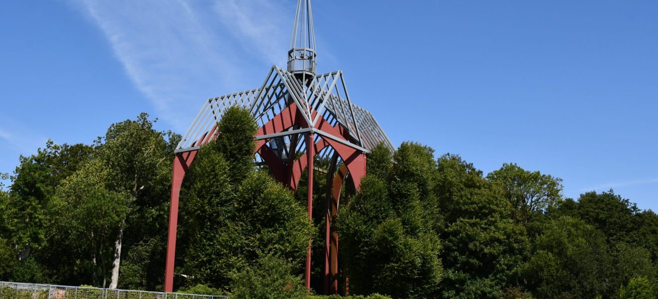 Das Modell der Klosterkirche im Ihlower Forst. (Foto: Sebsatian Schatz/Ostfriesische Landschaft)