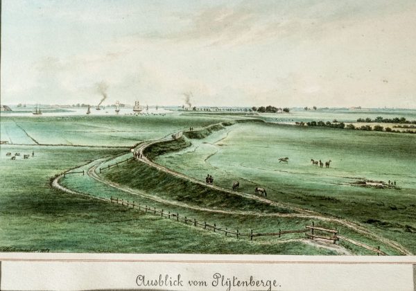 Abb. 2: Gottlieb Kistenmacher hatte im Jahr 1867 noch eine freie Sicht auf die Ems. (Foto: Norbert Schultz)