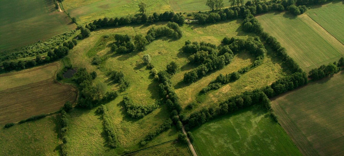 Die Dieler Hauptschanze im Luftbild. (Foto: Heiner Unkel, Leer)